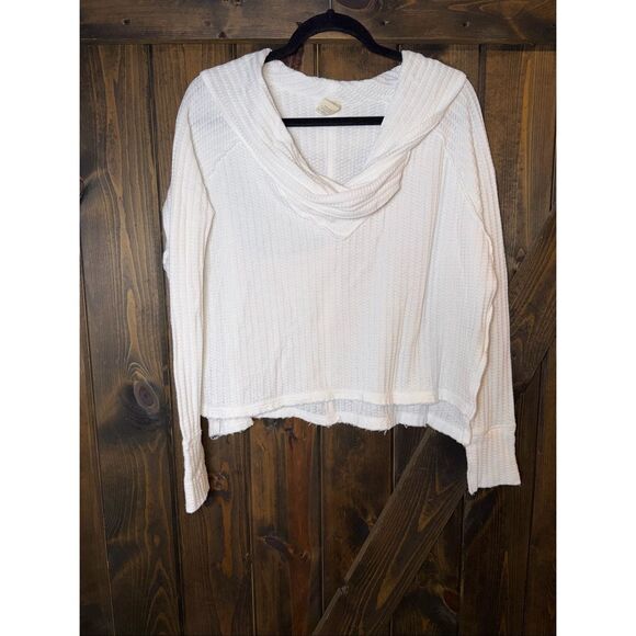 FREE PEOPLE Wildcat Thermal Boxy Top - Picture 2 of 8